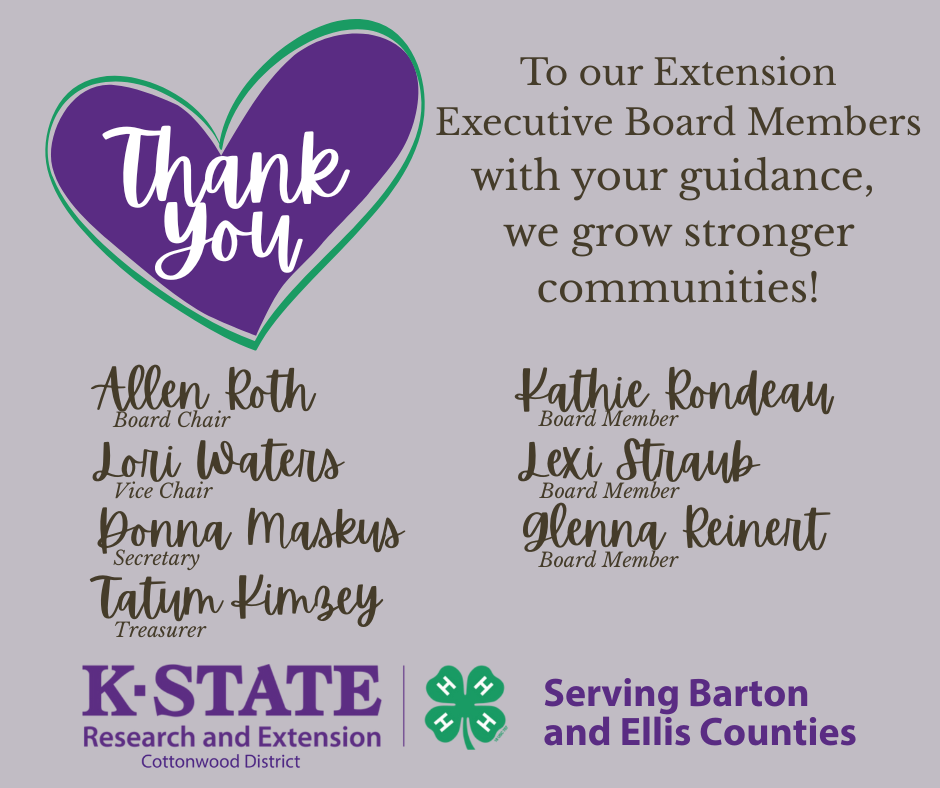 Cottonwood Extension Executive Board Members