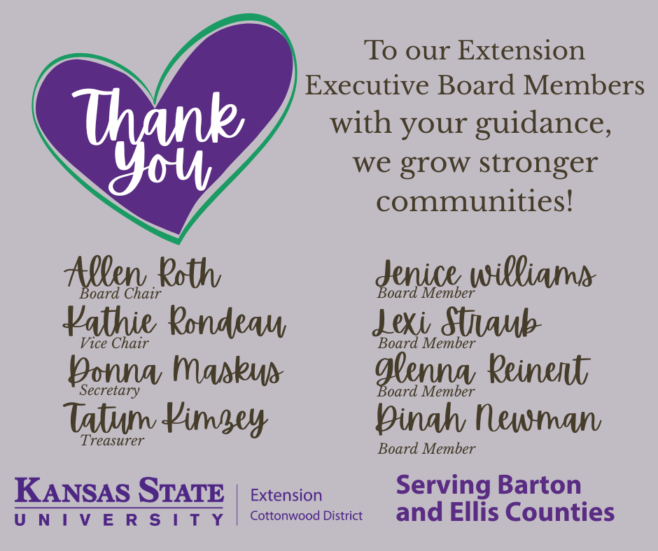 thank you board members