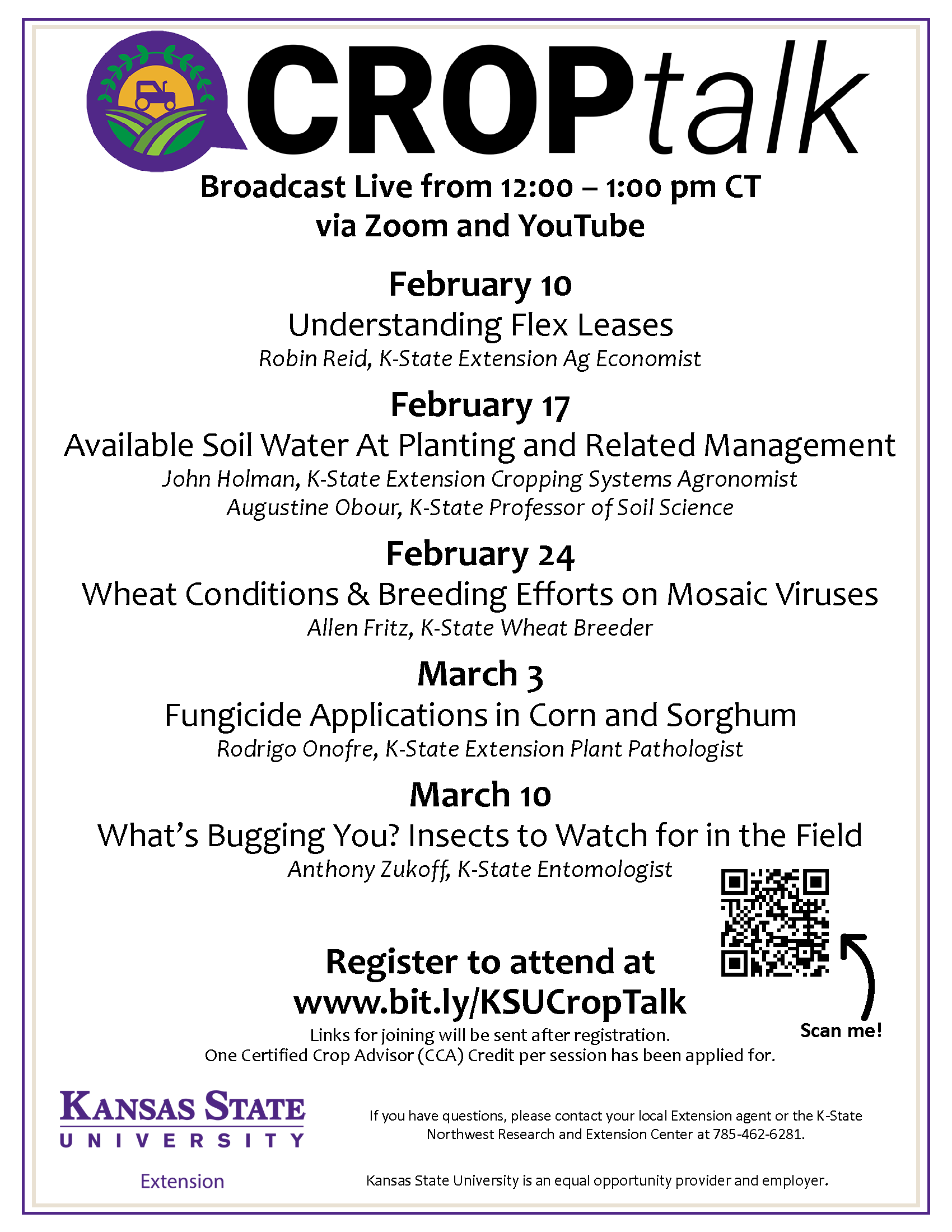 Crop Talk Flyer