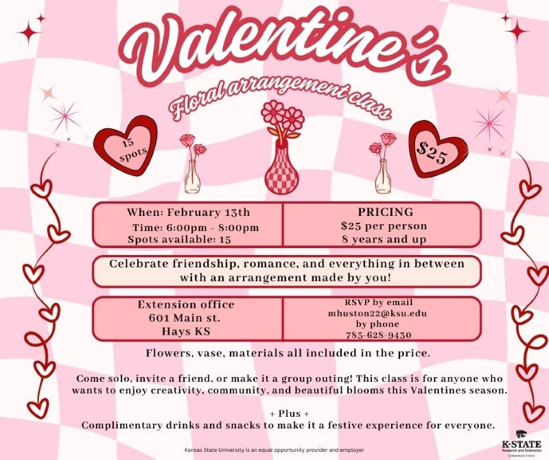 Valentines floral arrangement